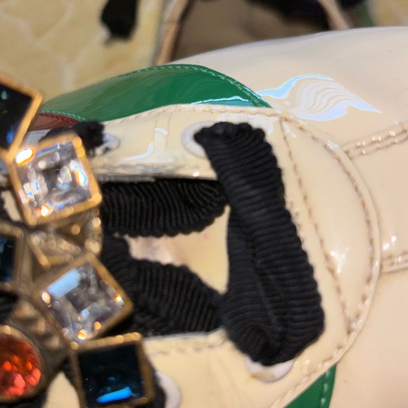 Gucci Vernice Crystal Patent Leather Trainers - Picture 8 of 14